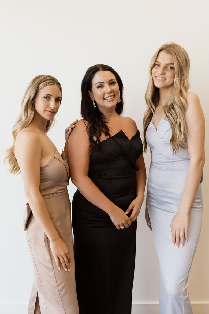 Blake Tuxedo Strapless Bridesmaid Dress