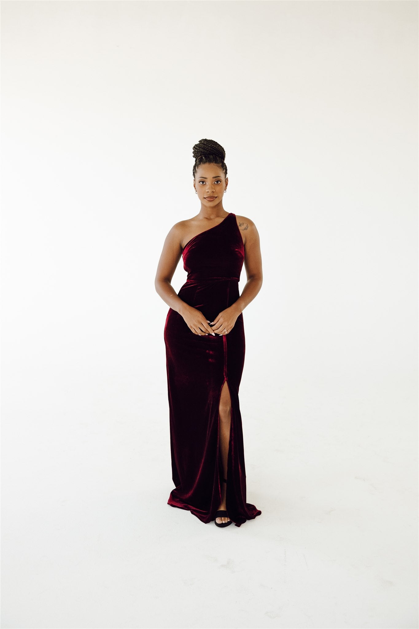 Merlot velvet sales dress