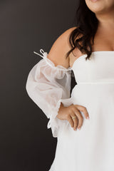 Mia Flounce Sleeve Bride To Be Dress