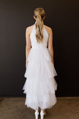 Lucy Tiered Long Tulle Bridal Dress