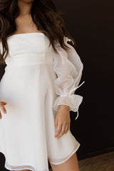 Mia Flounce Sleeve Bride To Be Dress