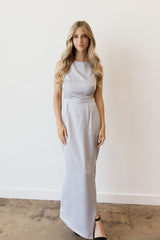 Mila Side Cutout Midi Bridesmaid Dress