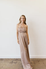 Blake Tuxedo Strapless Bridesmaid Dress
