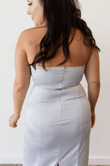 Blake Tuxedo Strapless Bridesmaid Dress