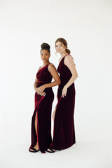 Kate Velvet One Shoulder Bridesmaid Dress