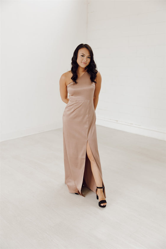 Kate Satin One Shoulder Bridesmaid Dress