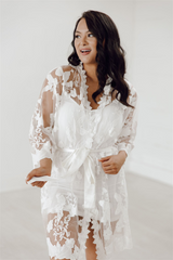 Bride, robe, romantic, lace