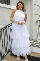 Lucy Tiered Long Tulle Bridal Dress