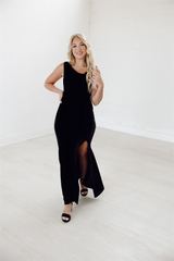 black velvet low back bridesmaid dress, comfortable bridesmaid dress, built in bra, low back sexy dress