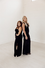 Reese Velvet Cowl Neck Bridesmaid Dress