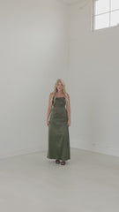 Reese Satin Cowl Neck Bridesmaid Dress